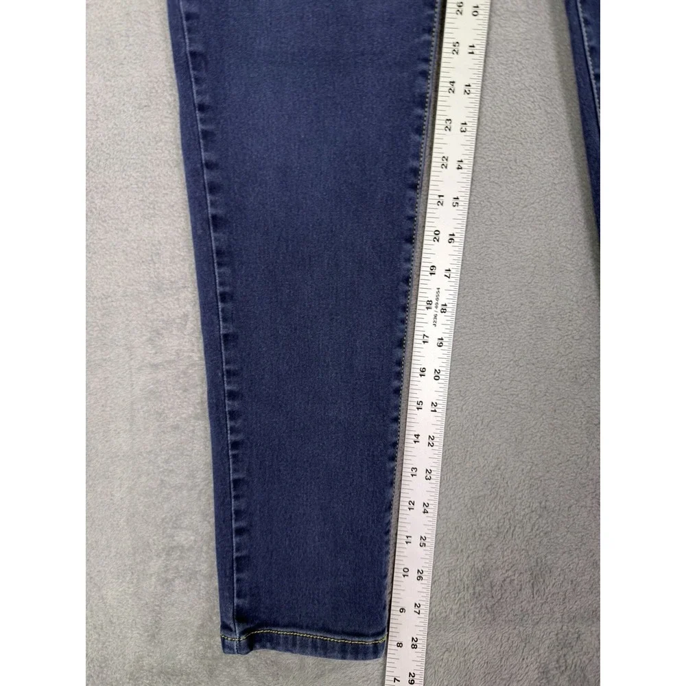 Michael‎ Kors Jeans Womens 10 Blue Dark Wash Denim Mid Rise Izzy Skinny Ankle